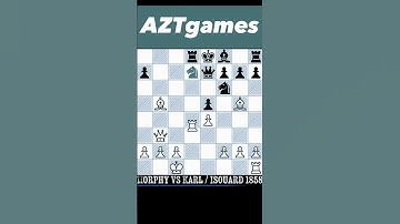 Morphy’s OPERA GAME: Genius 1858 Checkmate in 9 Moves! 🎭♟️ #chessshorts