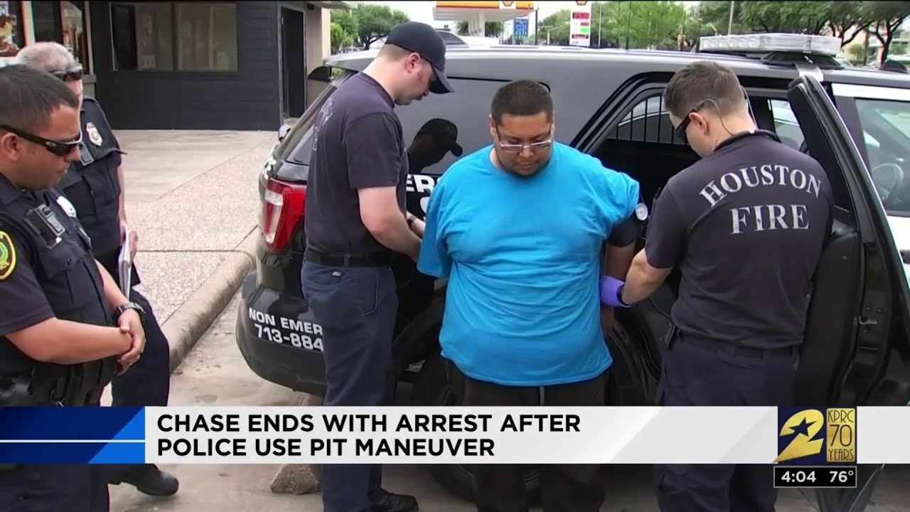 Chase ends with arrest after police use PIT maneuver - YouTube