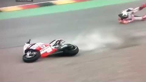 Scott Redding crash On MotoGP German FP 1 2017