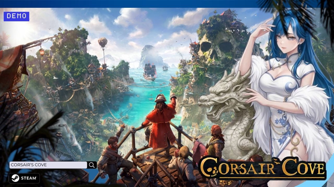 The Pirate City Builder Everyone Should Be Watching | Corsair's Cove Demo 🏴‍☠️💙