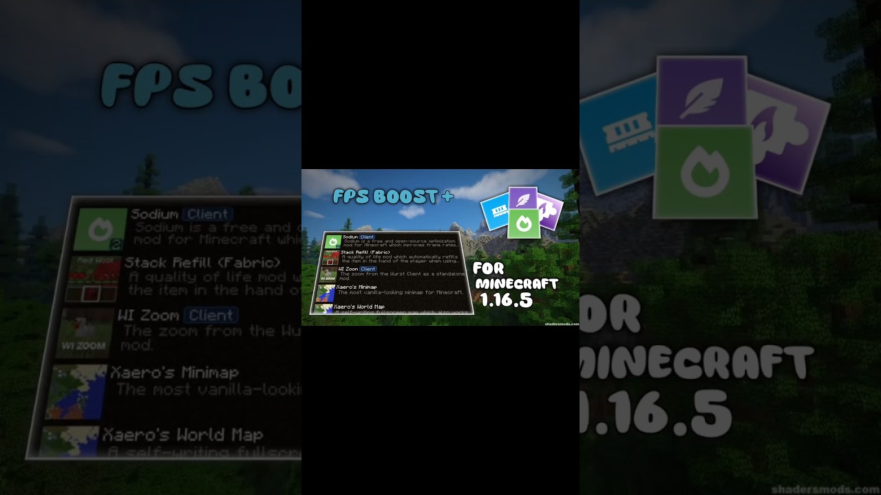 New Mods FPS Boost For Minecraft 1.16.5 | Sodium Mods