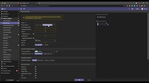 FortiGate Transparent and Explicit Proxy