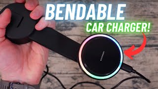 Bovemanx Magnetic Wireless Charging Car Mount Review! // Bendable Car Mount!