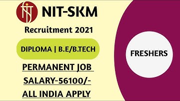 NIT SIKKIM RECRUITMENT 2021 | NIT SIKKIM OFFLINE FORM 2021| NIT SIKKIM NON TEACHING RECRUITMENT 2021