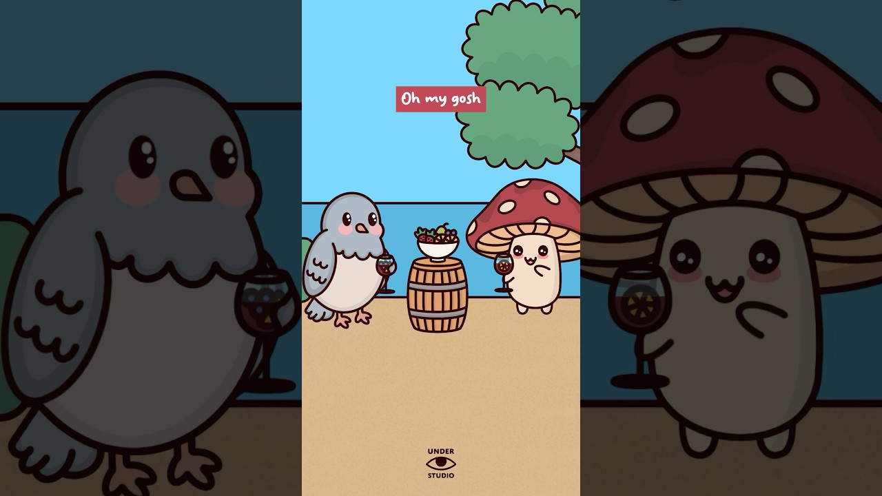 Spanish Is Easy 😏 Mushie & Birdie | Language Animation Meme | Original Audio: @ChameleonTheatre