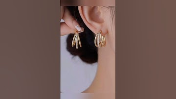 Korean earrings design 👉🏻✨#shortvideos #youtubeshorts #trendingshorts #viral #shorts
