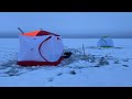 Рыбалка с ночевкой в палатке | Зимняя рыбалка на Ладоге