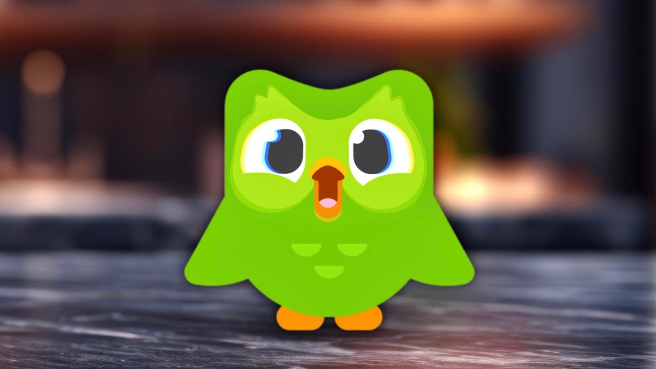 Взволнованный Duolingo