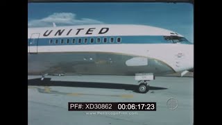 1967 “DISCOVERY ’67'  BOEING 727 JETLINER  UNITED AIRLINES  EDUCATIONAL FILM XD30862