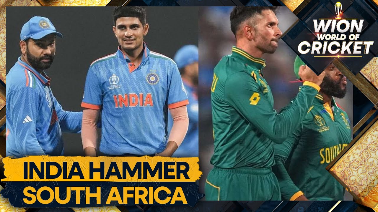 ODI WC: India thrash South Africa by 243 runs in a top-of-the-table clash | WION World Of Cricket