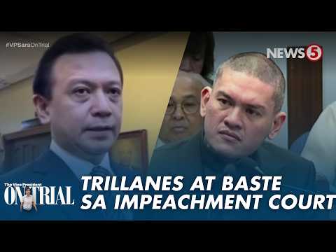 Ex-sen. Trillanes at Mayor Baste Duterte, nasa Senado para sa impeachment trial ni VP Sara