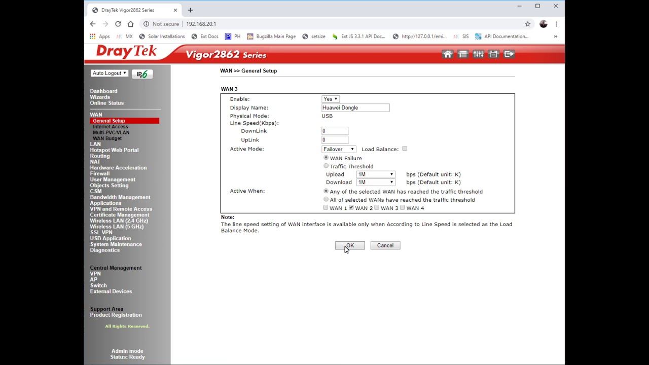 Draytek 2862 Failover issues - YouTube