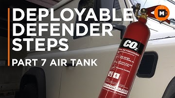 Land Rover Defender TD5 Deployable side steps Part 7 (Air Reservoir tank)