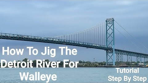 Detroit River Shore Walleye Jigging Tutorial.