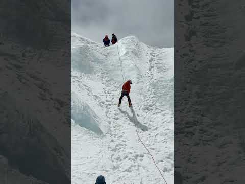 Icelfall Training For the Everest Expedition. #everest #mountains #nimsdai #14peaks