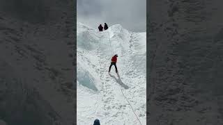 Icelfall Training For the Everest Expedition. #everest #mountains #nimsdai #14peaks