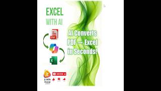 Extract PDF Data to Excel with AI | AI-Powered PDF to Excel Conversion #shortsvideo #pdfconversion