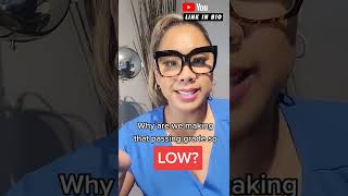 How to be a competent nurse | Are passing grades in nursing TOO LOW 🎓💯#shorts #grade #nursingschool