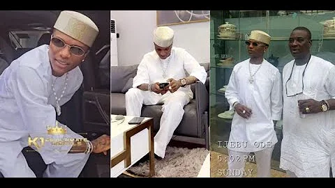 Netizens freeze as Wizkid pays condolence visit to K1 De Ultimate over loss of his mother