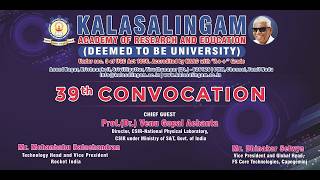 39th Annual Convocation - (02-08-2026 Forenoon)