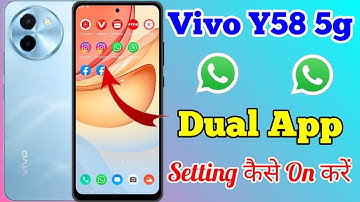 Vivo Y58 5g App Clone & Dual App Setting Kaise On Kare // How To Dual App Setting On Vivo Y58 5g