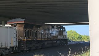 Part 2. Loaded rock train about to enter the Olmito yard.