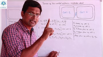 Torsion of thin walled sections - multiple celled