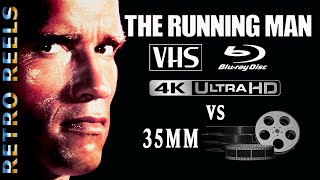 The Running Man (1987) 35mm / VHS / BLU/4K Physical Media Aspect Ratio comparison