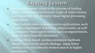2014 IEEE IMAGE PROCESSING Nonlinear Transform for Robust Dense Block Based Motion Estimation Net Worth