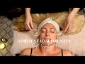 ASMR Spa Facial For Relaxation And Sleep Soft Spoken Video With LED Facial Cleanser Ice Globes 
