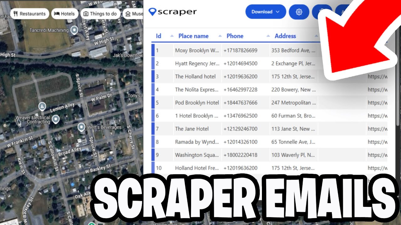 How To Scrape Google Maps Business Email Addresses! - Tutorial - YouTube