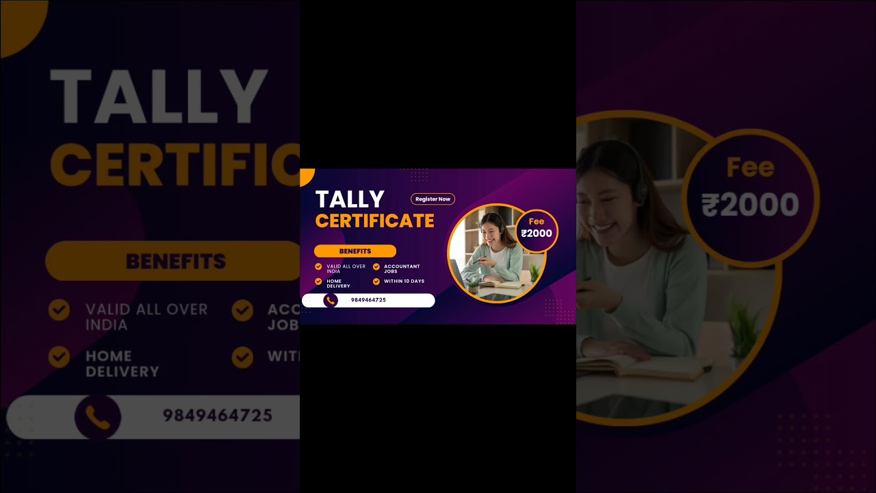 Tally certificate home delivery 