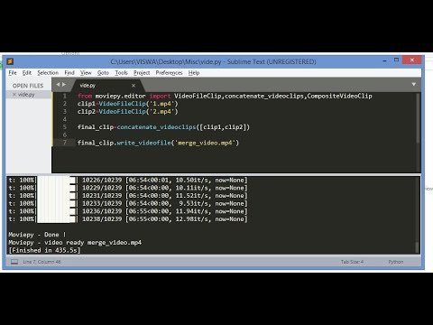 Merge Two Videos In Python  #Python #Video