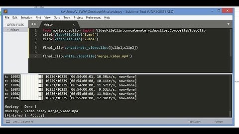 Merge Two Videos In Python  #Python #Video