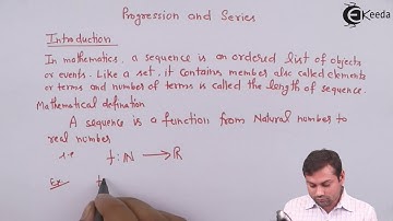Introduction of Sequence & Series  - Progression and Series - IIT JEE Mathematics