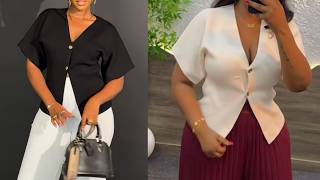 How to Cut and Sew this Classy cut together blouse | Zara inspired Top| Beginners friendly