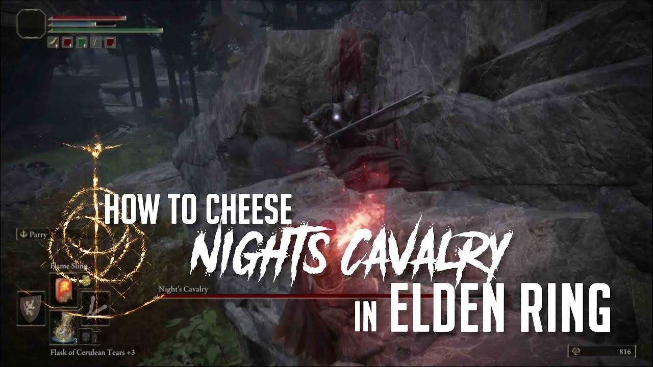 How to Cheese Nights Cavalry at Bellum Highway Forest in Elden Ring
