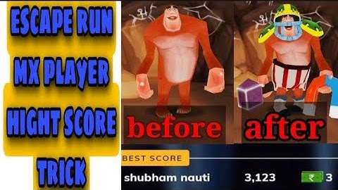 Mx Player | Escape Run High Score Trick | Win every Match | 6 chanse