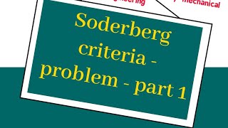 soderberg criteria problem