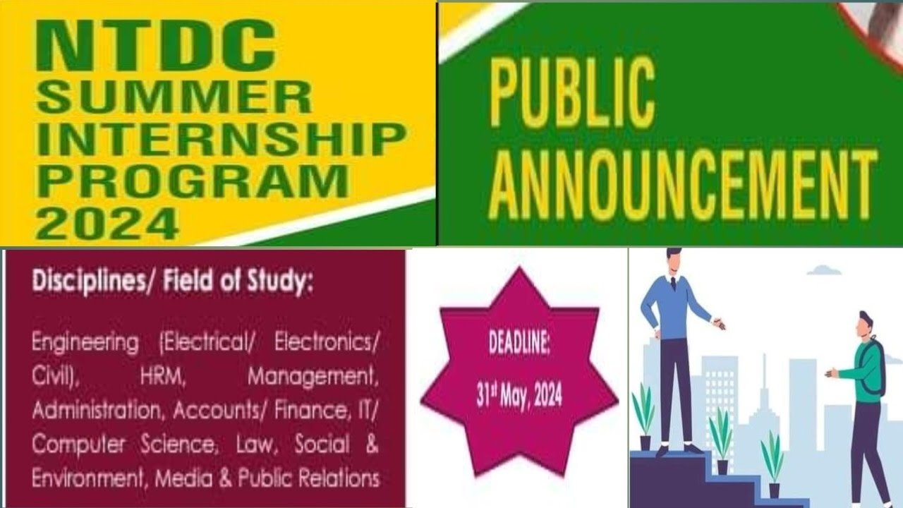 NTDC Summer internship 2024 Pakistan | NTDC internship program for ...