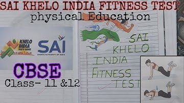 SAI KHELO INDIA - Project Class 12 Cbse || Latest practical || Physical education