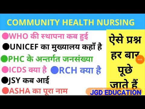 Community health Nursing/// Imp question and answer/// ANM,GNM,BSC NURSING