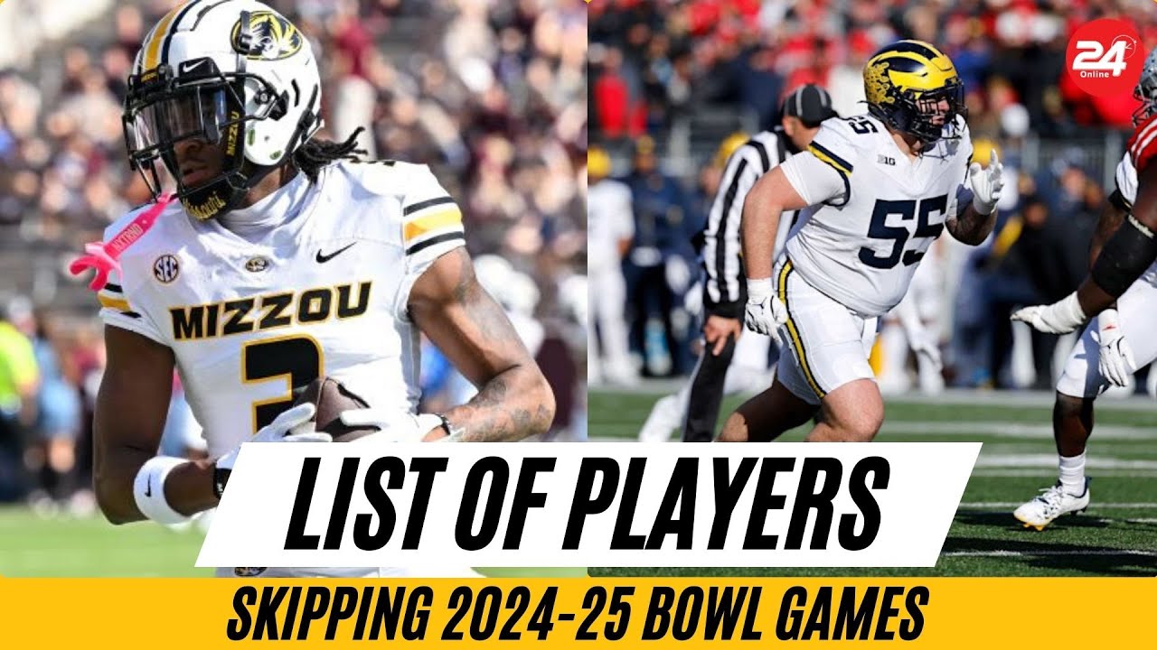 List of College Football Players Skipping 2024-25 Bowl Games | Transfer Portal & NFL Draft Impact