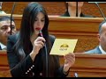تفاعل كبير بمواقع التواصل مع النائبة ريهام أبو الحسن خلال أداء القسم مصدقينك يا أفندم والله 
