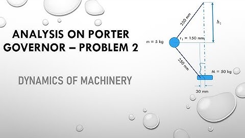 Analysis on Porter Governor - Problem 2