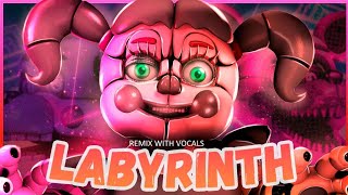 fnaf Song labyrinth remix by apangrypiggy animation by mr arts with vocal