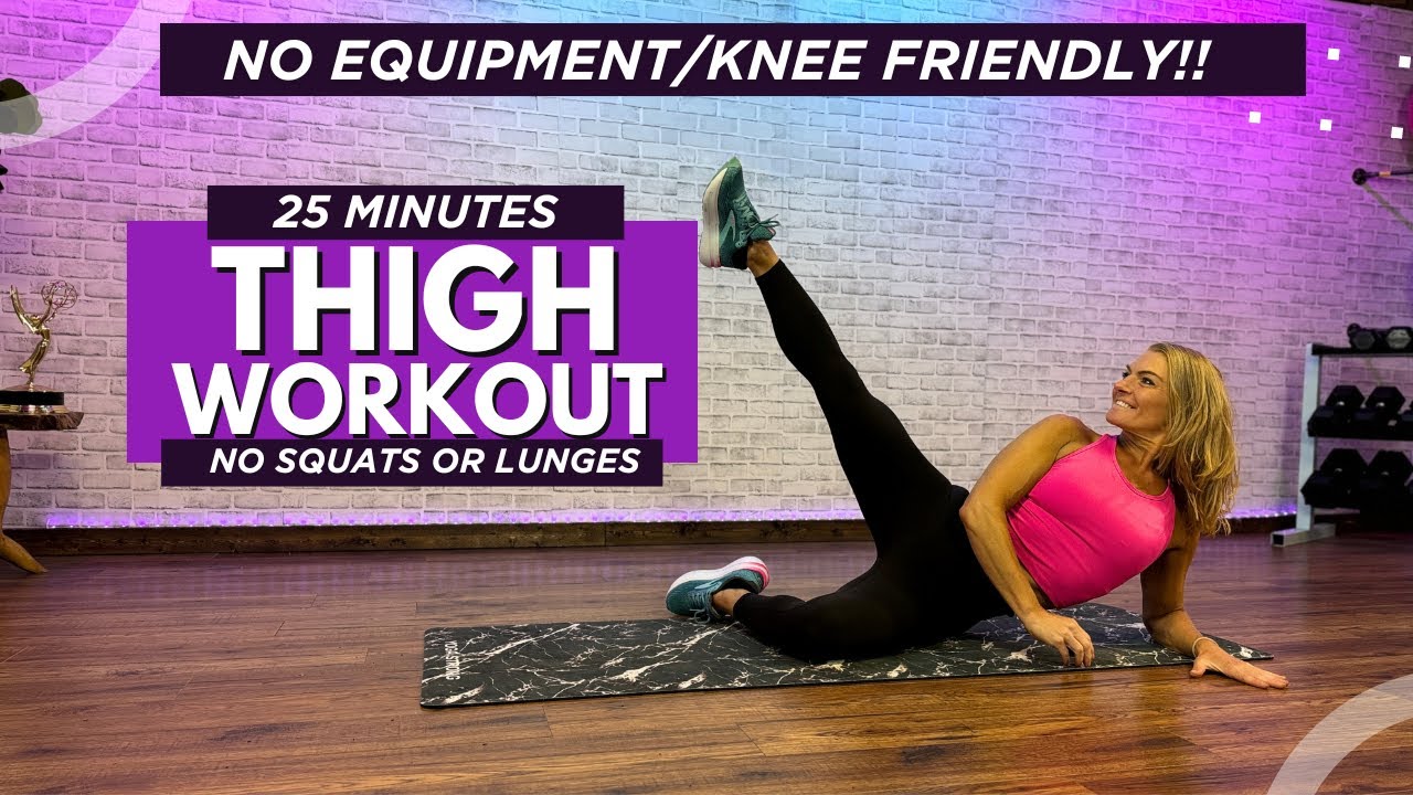 25-минутная тренировка бедер с защитой коленей | Никаких приседаний, выпадов и прыжков!