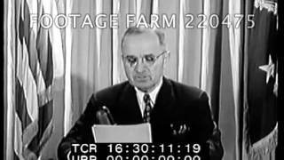 President Truman End of War Speech  220475-44 | Footage Farm