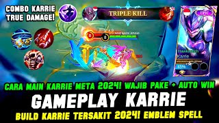 PENJELASAN + GAMEPLAY KARRIE EMBLEM FIGHTER❗BUILD KARRIE TERSAKIT 2024❗CARA MAIN KARRIE TANK TERBARU