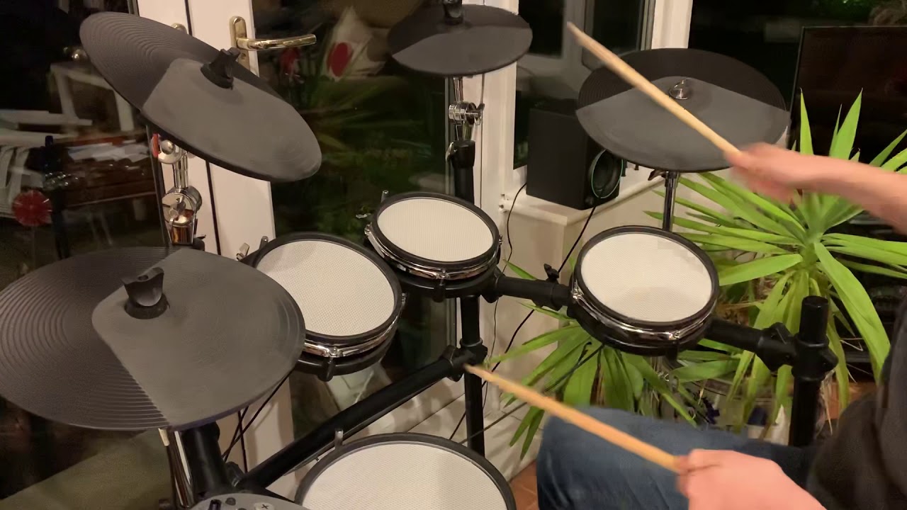 WHD 517-DX Pro Mesh Electronic Drum Kit + Crash 2 + Drum seat